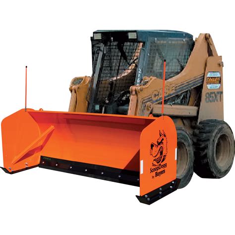 8 skid steer snow pusher attachment|skid loader snow plow attachments.